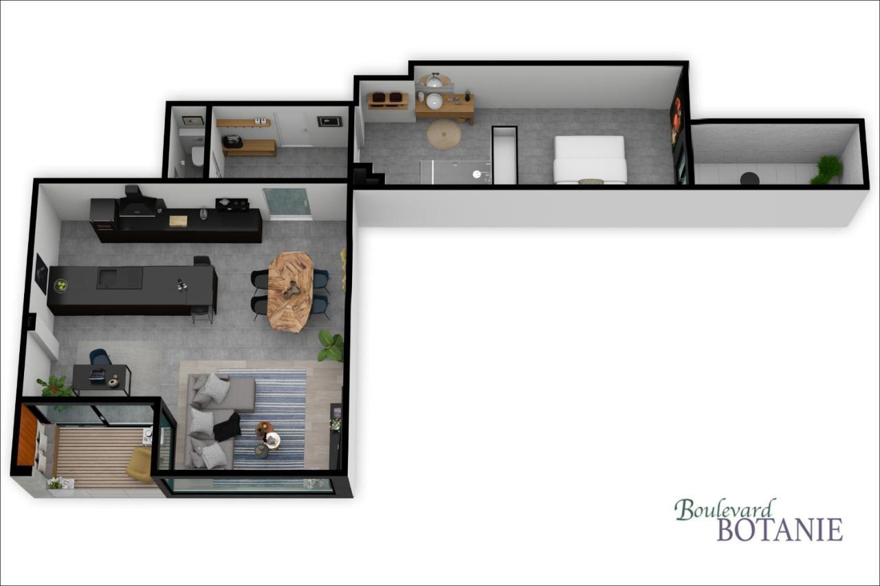 Boulevard Botanie City Apartment With Parking Hasselt Luaran gambar